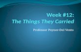 Week  #12: The  Things They Carried