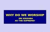 WHY DO WE WORSHIP SRI KRISHNA  AS THE SUPREME?