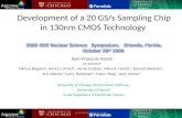 Development of a 20 GS/s Sampling Chip in 130nm CMOS Technology