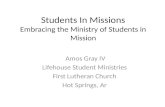 Students In Missions Embracing the Ministry of Students in Mission