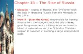 Chapter 18 – The Rise of Russia