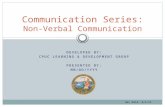 Communication Series: Non-Verbal Communication