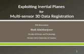 Exploiting Inertial Planes  for Multi-sensor  3D Data Registration