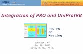 Integration of PRO and UniProtKB