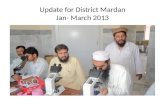 Update for District  Mardan Jan- March 2013