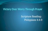 Victory  Over Worry Through Prayer