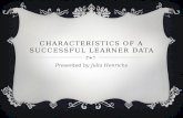 Characteristics of a Successful Learner Data