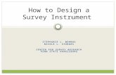 How to Design a Survey Instrument