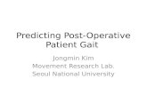 Predicting Post-Operative  P atient Gait