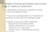 Multiple testing and false discovery rate in feature selection