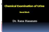 Chemical Examination of Urine Renal Block