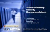 Science Gateway Security Recommendations