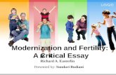Modernization and Fertility:  A Critical Essay