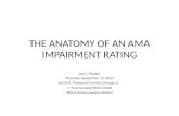 THE ANATOMY OF AN AMA IMPAIRMENT RATING