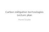 Carbon mitigation technologies Lecture plan