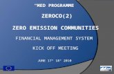 “MED  Programme” ZeroCo (2 ) Zero emission  COmmunities Financial management system