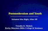 Postmodernism and Youth