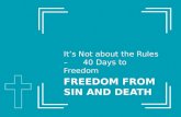 Freedom from  Sin and Death