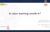 Is rater training worth it ?