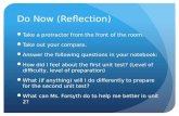 Do Now (Reflection)