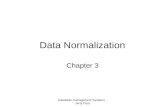 Data Normalization