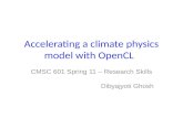 Accelerating a climate physics model with OpenCL