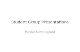 Student Group Presentations