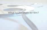 What is Literature to Film?