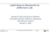 Light Source Research at Jefferson Lab