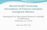 Breast-Health Screening Perceptions of Chinese Canadian Immigrant Women