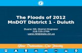 The Floods of 2012 MnDOT District 1 -  Duluth