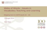 Webs of Words : Issues  in Vocabulary Teaching and  Learning