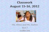 Classwork August 15-16, 2012