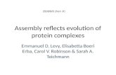 Assembly reflects evolution of protein complexes