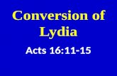 Conversion of Lydia