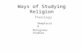 Ways of Studying Religion