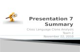 Presentation  7 Summary