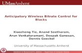 A nticipatory Wireless  Bitrate  Control for Blocks