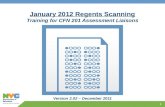January 2012 Regents Scanning Training for CFN 201 Assessment Liaisons