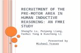 Recruitment of the Pre-motor Area in Human Inductive Reasoning: an FMRI Study