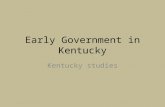 Early Government in Kentucky