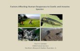 Factors  Affecting Human Responses to Exotic and Invasive Species