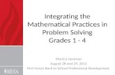 Integrating the Mathematical Practices in Problem Solving Grades 1  - 4