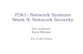 P561: Network Systems Week 9: Network Security