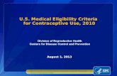 U.S. Medical Eligibility Criteria  for Contraceptive Use, 2010
