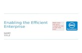 Enabling the Efficient Enterprise