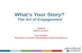 What’s Your Story?  The Art of Engagement