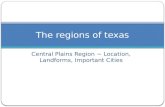 The regions of  texas