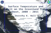 Surface Temperature and Melt on the Greenland Ice Sheet, 2000 – 2011
