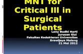 MNT for Critical Ill in Surgical Patients